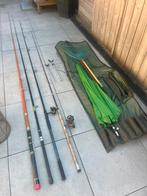 Complet set hengels met toebehoren!, Watersport en Boten, Hengelsport | Witvissen, Ophalen, Gebruikt, Complete set