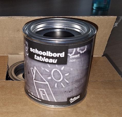 Krijtverf/schoolbord verf, Doe-het-zelf en Verbouw, Verf, Beits en Lak, Nieuw, Verf, Minder dan 5 liter, Zwart, Ophalen of Verzenden