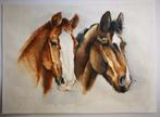 Mary Ellen Jansen. Aquarel. Paarden. 1981., Ophalen of Verzenden, Zo goed als nieuw, Overige soorten