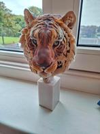 Tijger hoofd op sokkel, Ophalen of Verzenden, Dier