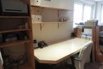 mooi groot grenen bureau met grenen kasten opzij en eronder, Ophalen, Gebruikt, Bureau