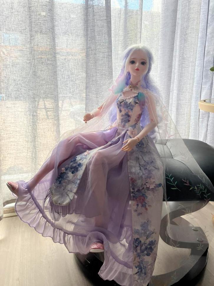 Chinese Hanfu Pop 24 Inch 34 Ball Jointed Pop, Verzamelen, Poppen, Zo goed als nieuw, Overige typen, Ophalen