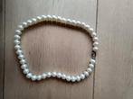 Vintage handgemaakte kralenketting parel look, Ophalen of Verzenden, Zo goed als nieuw, Overige materialen