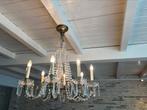 Grote kristallen kroonluchter, Huis en Inrichting, Lampen | Kroonluchters, Ophalen, Zo goed als nieuw