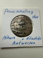 Pauwschelling 1621 Antwerpen, Vóór koninkrijk, Zilver, Losse munt, Overige waardes