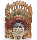 Houten masker MQ1 Bali (Indonesie) beeld decoratie kunst, Ophalen of Verzenden