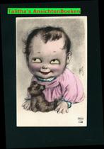 Prachtige oogjes kaart baby met beer OOG-17, Verzamelen, Ansichtkaarten | Themakaarten, Ongelopen, Kinderen, 1920 tot 1940, Verzenden
