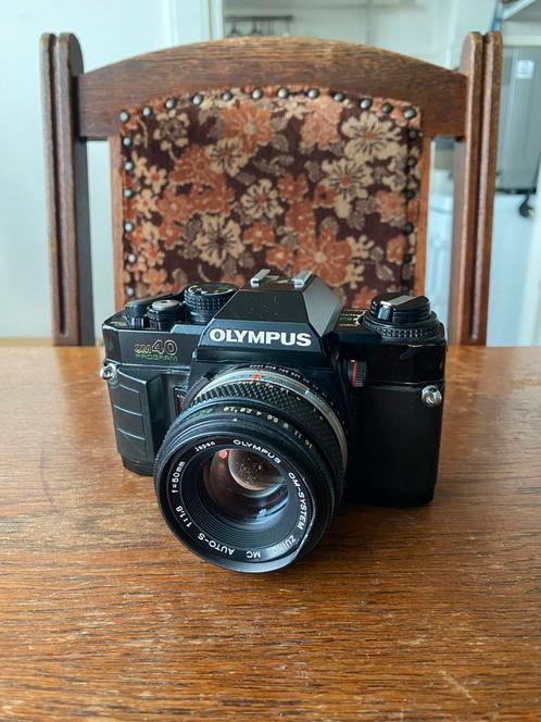 Olympus OM40 Program spiegelreflexcamera, analoog, 35mm film, Audio, Tv en Foto, Fotocamera's Analoog, Gebruikt, Spiegelreflex