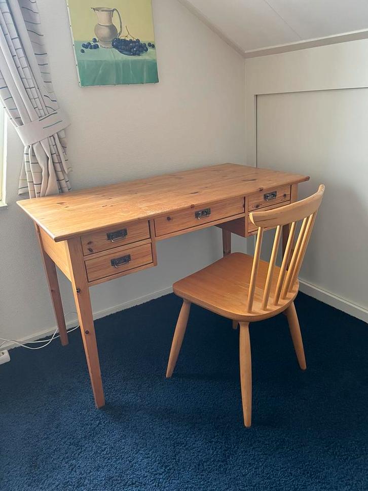 Vintage bureau IVAR, Huis en Inrichting, Bureaus, Gebruikt, Bureau, Ophalen