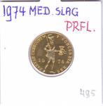 Zeldzame gouden dukaat 1974 MEDAILLESLAG voor 495 euro, Ophalen of Verzenden, Koningin Juliana, Losse munt, Goud
