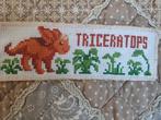 Triceratops geborduurd boekenlegger, Verzamelen, Ophalen of Verzenden, Nieuw, Dier