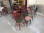 Vintage Stoelen Set partij old school 20 stoelen horeca cafe, Ophalen, Gebruikt, Overige kleuren, Vijf, Zes of meer stoelen