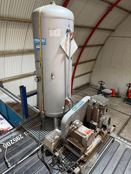 Creemers Zuiger compressor 500L buffervat compleet, Zakelijke goederen, Machines en Bouw | Pompen en Compressoren