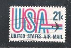 USA; a1351 USA en Straalvliegtuig, Postzegels en Munten, Postzegels | Amerika, Verzenden, Gestempeld, Midden-Amerika