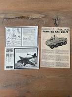 Vintage bouwinstructies Matchbox Stuka en Italeri Puma, Hobby en Vrije tijd, Ophalen of Verzenden, 1:32 tot 1:50