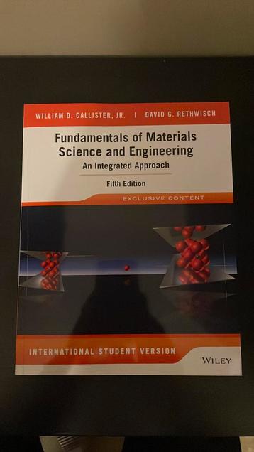 Nieuw: Fundamentals of Materials Science and Engineering beschikbaar voor biedingen
