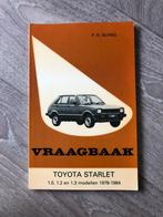Vraagbaak Toyota Starlet 1.0, 1.2 en 1.3 modellen 1978-1984, Auto diversen, Handleidingen en Instructieboekjes, Ophalen of Verzenden