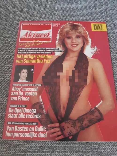 35.Aktueel 1986. Samantha Fox. Prince. Marco van Basten. Ruu, Verzamelen, Tijdschriften, Kranten en Knipsels, Tijdschrift, 1980 tot heden