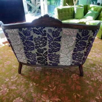 vintage barok brocante bank  bekleding rose paars d.paars beschikbaar voor biedingen