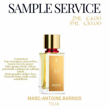 Sample service • Marc-Antoine Barrois - Tilia beschikbaar voor biedingen