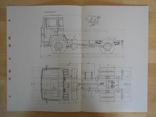 Scania LB86 4x2 1978 Technische Tekening LB 86, Boeken, Auto's | Folders en Tijdschriften, Zo goed als nieuw, Renault, Ophalen