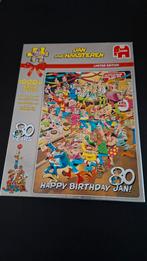 Jan van Haasteren happy Birthday Jan 80 - 1000 stukjes, Ophalen of Verzenden, 500 t/m 1500 stukjes, Zo goed als nieuw