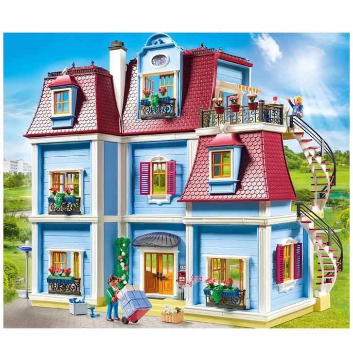 PLAYMOBIL Dollhouse - Groot herenhuis-, Kinderen en Baby's, Speelgoed | Playmobil, Gebruikt, Complete set, Ophalen