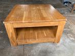 Houten Salontafel Vierkant Vintage, Gebruikt, 50 tot 75 cm, Eikenhout, Vierkant