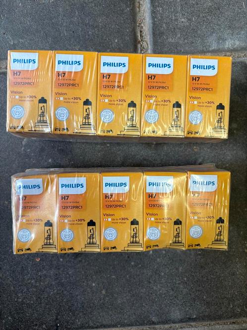 20x Philips H7 Autolampen - Meer Zicht, Auto-onderdelen, Verlichting, Nieuw, Ophalen of Verzenden