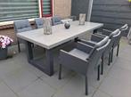 Z.G.A.N. allweather tuinset/diningset Life twv ruim €2600,-, Tuin en Terras, Ophalen, 6 zitplaatsen, Aluminium, Zo goed als nieuw