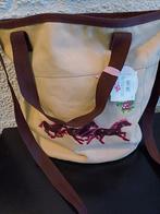 MEISJES SCHOUDER TAS PAARD, Ophalen of Verzenden, Nieuw, Beige, Schoudertasje