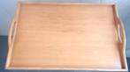 Vintage hout dien- / serveerblad, bed tafel € 25,00, Huis en Inrichting, Ophalen of Verzenden, Gebruikt, Rechthoekig, Hout