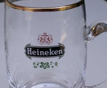 Heineken Bier bierpul met gouden rand en export logo beschikbaar voor biedingen