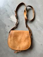 Zadeltas Schoudertas Vintage Leer Tuigleer, Bruin, Ophalen of Verzenden, Zo goed als nieuw, X