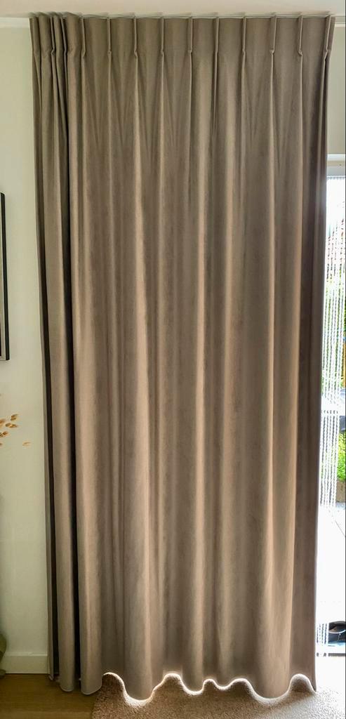 Veneta Overgordijnen - Beige- Nieuw, Huis en Inrichting, Stoffering | Gordijnen en Lamellen, Nieuw, 200 cm of meer, 200 cm of meer