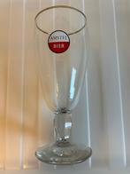Amstel voetglas met geslepen voet en gave gouden rand, Verzamelen, Ophalen, Nieuw, Glas of Glazen, Amstel