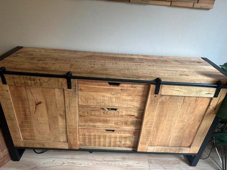 Mooie Mango Houten Kast, Huis en Inrichting, Kasten | Dressoirs, Zo goed als nieuw, Minder dan 50 cm, 75 cm of meer, Met lade(s)