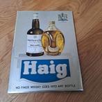 Reclamebord whisky Haig & Dimple, Ophalen of Verzenden, Reclamebord, Plaat of Schild, Overige merken