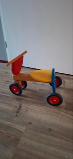 Houten loopfiets, Ophalen, Gebruikt