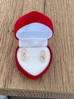 14 karaat gouden oorbellen, gemerkt 585, Nieuw, Ophalen of Verzenden, Met edelsteen, Goud