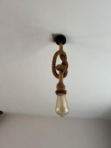 Touw hang lamp incl lamp beschikbaar voor biedingen