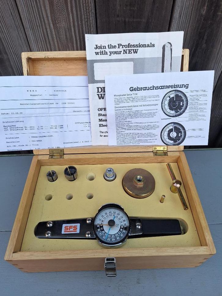 Wera 7111A klokmomentsleutel, Doe-het-zelf en Verbouw, Gereedschap | Handgereedschap, Zo goed als nieuw, Ophalen of Verzenden