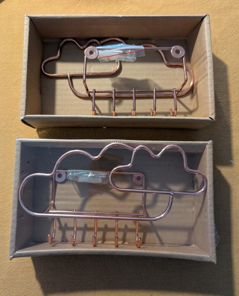 2x Nieuwe Oud Roze Kapstok - Wolk Design, Wandkapstok, Nieuw, Ophalen of Verzenden, Minder dan 100 cm