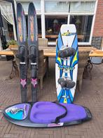 Set van knee board, wakeboard, waterski's en skitouw, Met skitouw, Gebruikt, 130 tot 160 cm, Waterski's