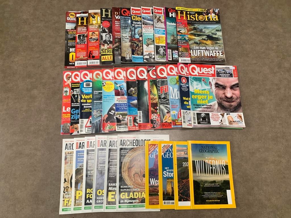 Te koop Historia, Quest, Archeologie en National Geographic, Ophalen, Gelezen, Wetenschap en Natuur