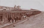 Almelo, Station, Fotokaart., Verzamelen, Ansichtkaarten | Nederland, Verzenden, Voor 1920, Gelopen, Overijssel