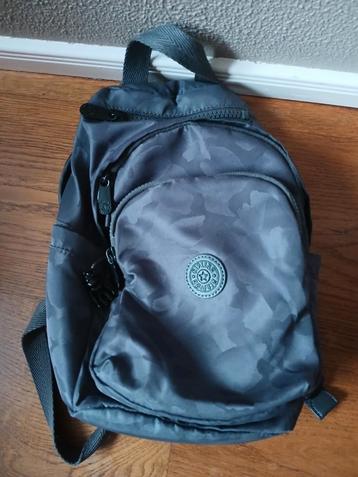 Kipling Tas Delia mini Jacquard charcoal vaste prijs zgan beschikbaar voor biedingen