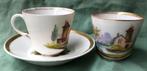 Biedermeier 2 kop 1 schotel, Antiek en Kunst, Antiek | Servies los, Ophalen of Verzenden