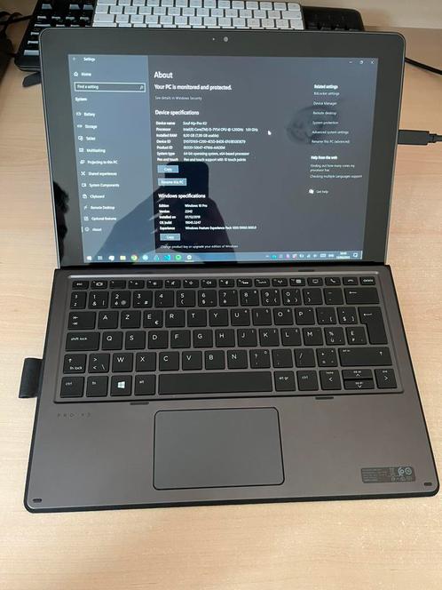 HP Pro X2 612 G2, Computers en Software, Windows Laptops, Gebruikt, 12 inch, SSD, 3 tot 4 Ghz, 8 GB, Azerty, Met touchscreen, Ophalen of Verzenden