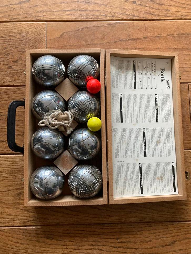 Ikea Boules Set - Compleet!, Sport en Fitness, Bowlen, Gebruikt, Bal, Ophalen of Verzenden